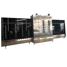 Lavadora de vidrio vertical automática con tapa abierta